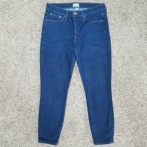 J. CREW 8" Toothpick Jeans - size 29P - inseam 24